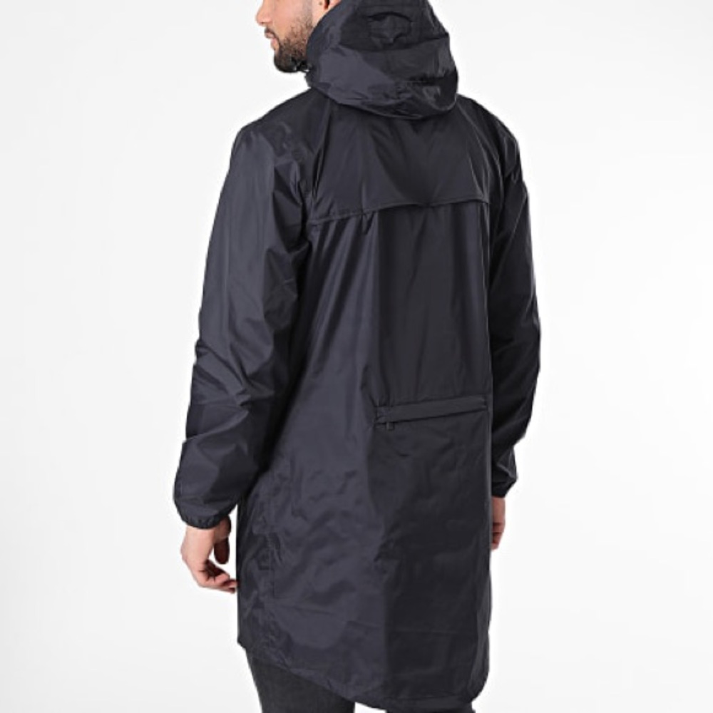 K-Way unisex le vrai Eiffel 3.0 Long Hooded packable Raincoat - Picture 3 of 9